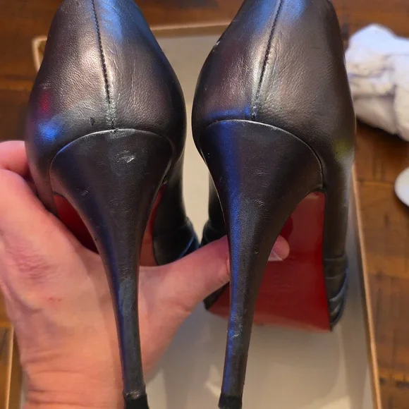 Silver Louboutin Jenny Heels, 36.5 - Picture 9 of 9